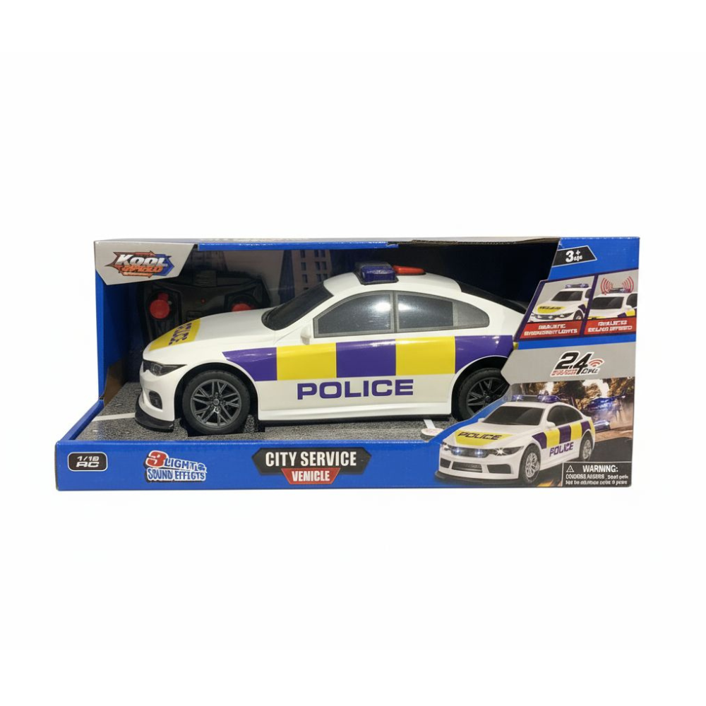 2.4G 1/16 RC Remote Control Police Car With Light And Sound