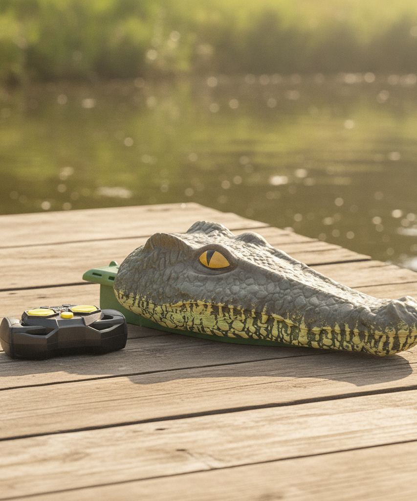 2.4G Remote Control 2 in 1 Crocodile Speedboat