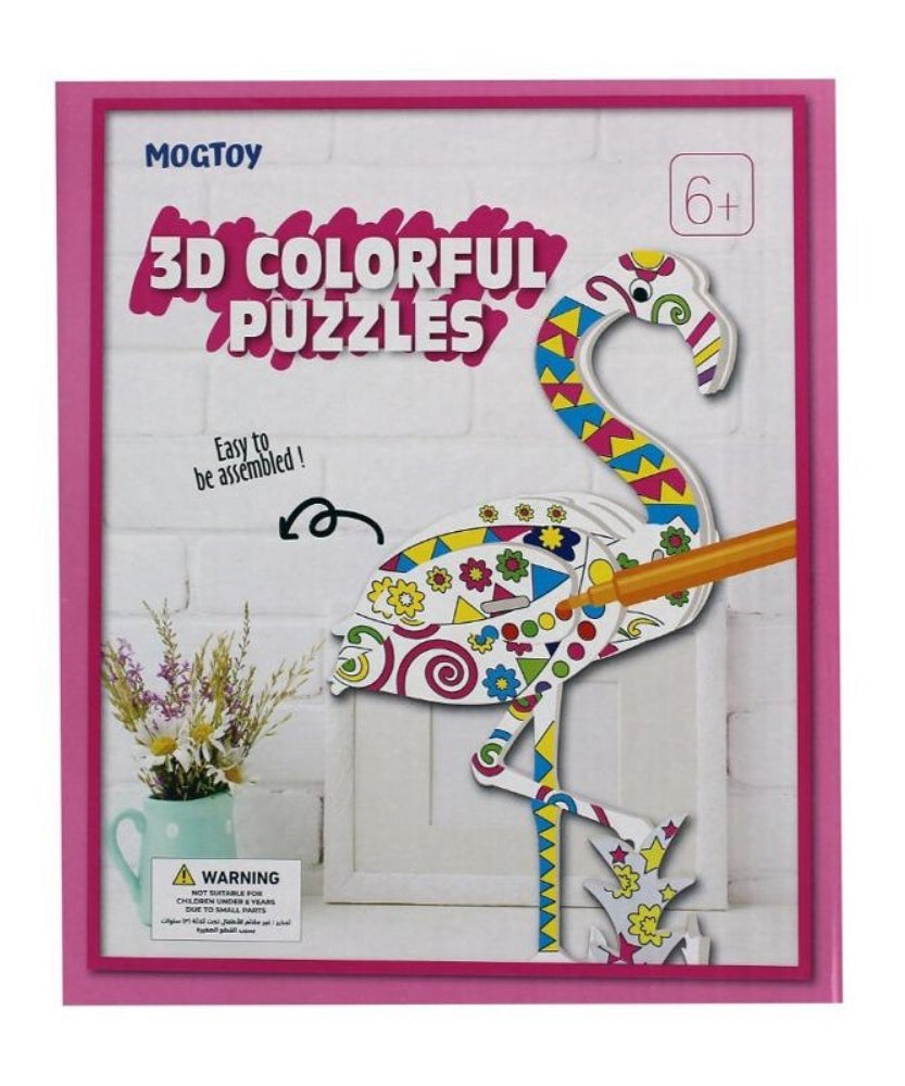 3D Colorful Puzzles Easy To Be Assembled