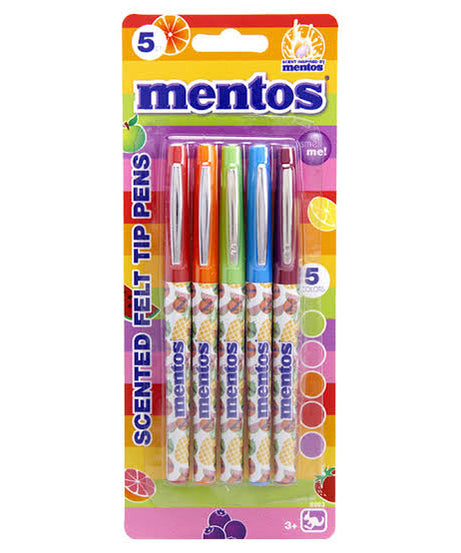 5 Scented Mentos Felt Tip Pens