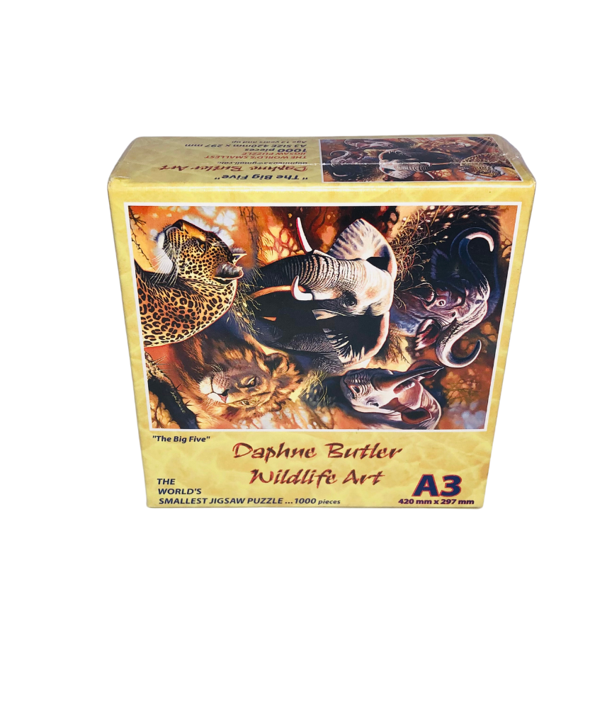 Daphne Butler Wildlife Art Jigsaw Puzzle - The Big Five (1000 Pieces)