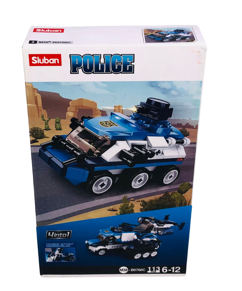 Sluban Police M38-B0760C 4-in-1 Building Blocks Set