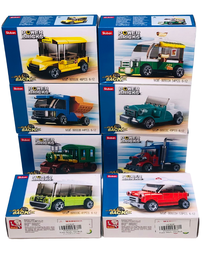 Power Bricks- Pull Back Car Lego