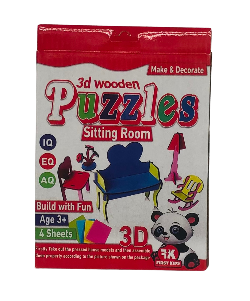 3D Wooden Puzzles Sitting Room