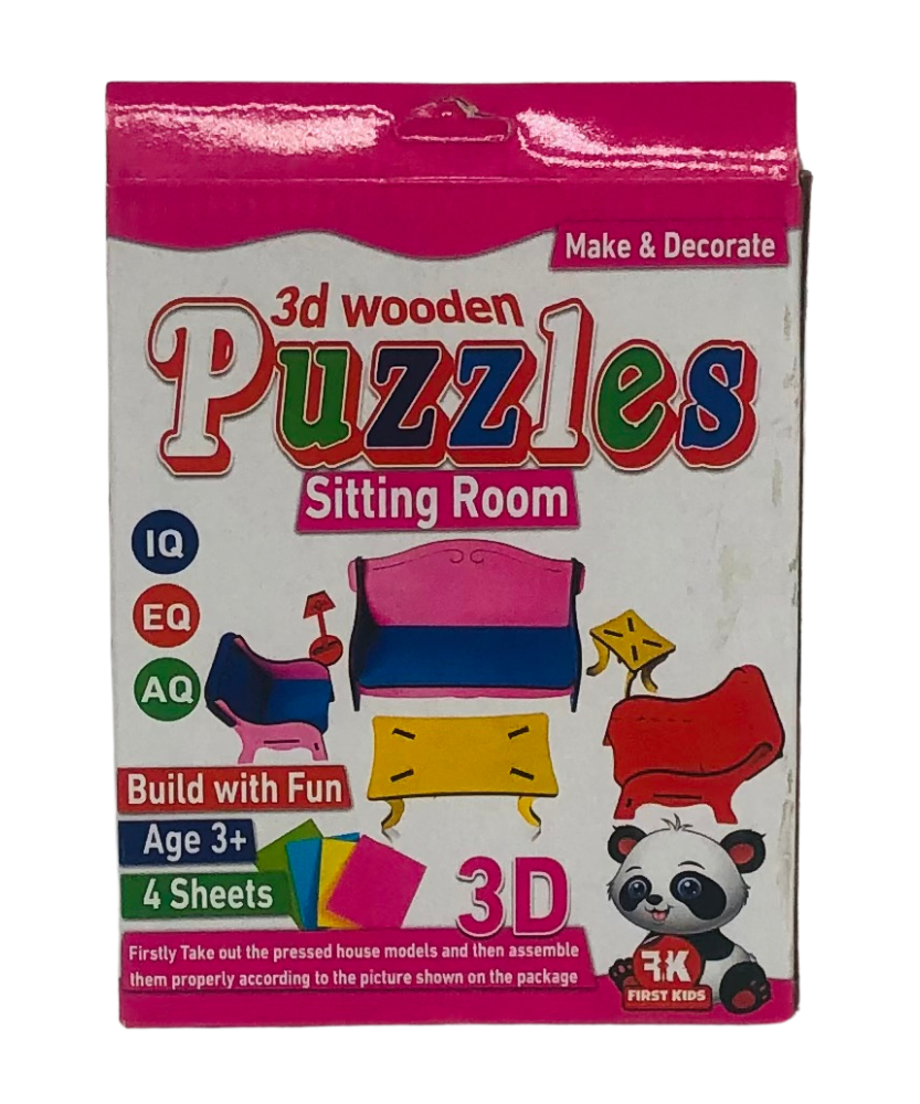 3D Wooden Puzzles Sitting Room