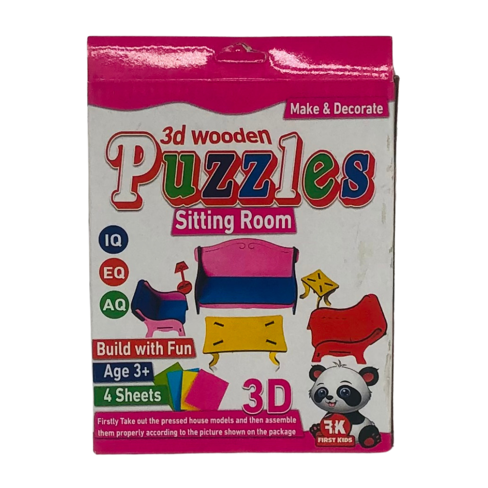 3D Wooden Puzzles Sitting Room