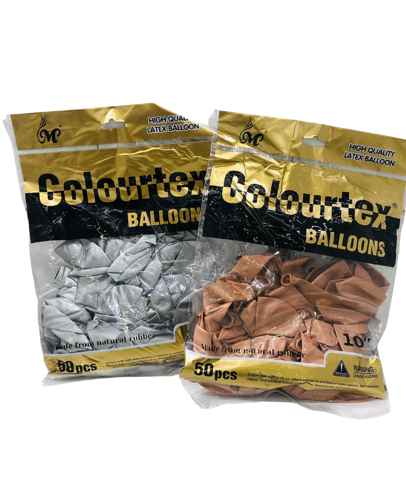 Metallic Party Balloons (Rose Gold & Silver Assortment)