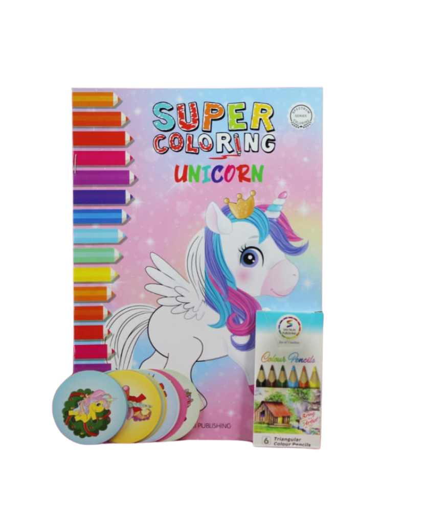 3-in-1 Super Coloring Unicorn Set