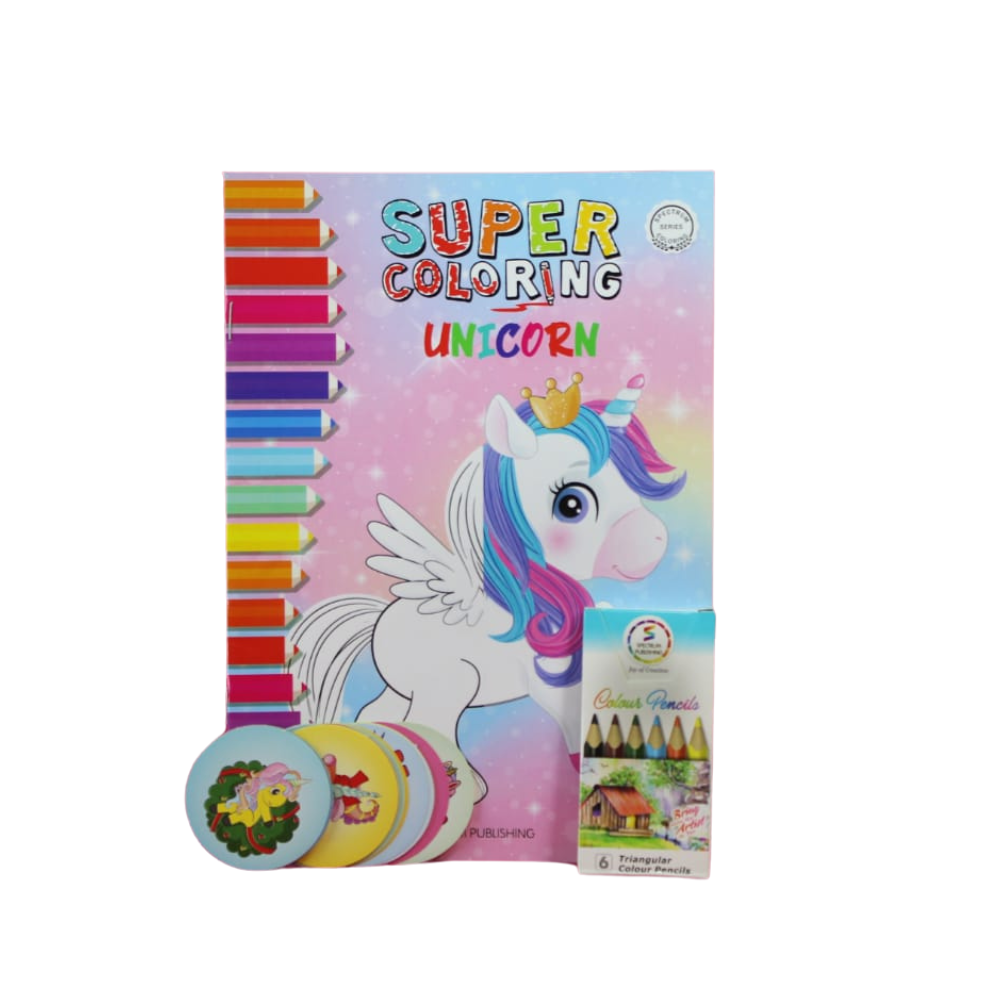 3-in-1 Super Coloring Unicorn Set
