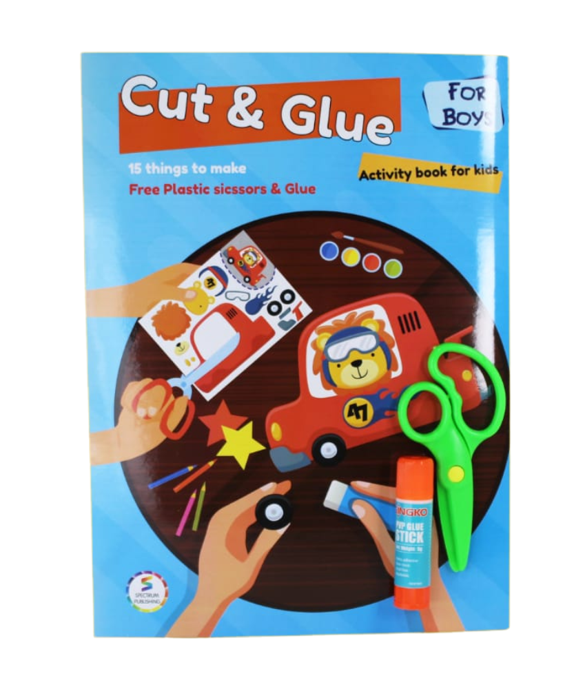 Cut & Glue Activity Book for Girls