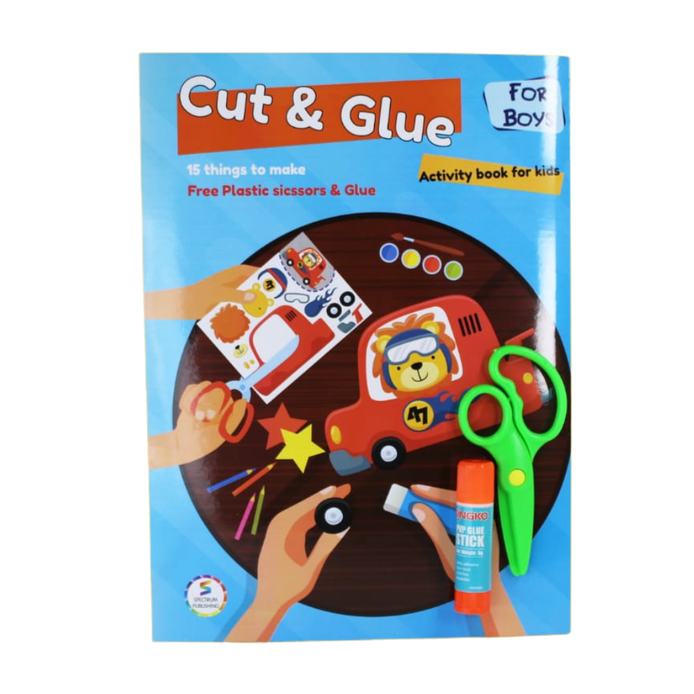 Cut & Glue Activity Book for Girls