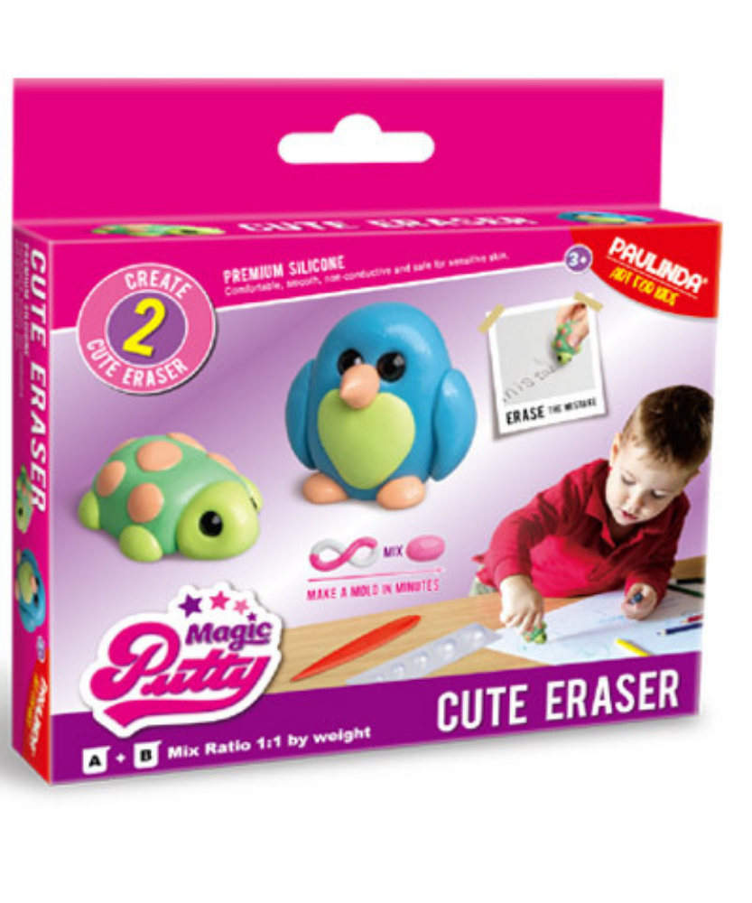 Paulinda Magic Putty: Create 2 Cute Erasers