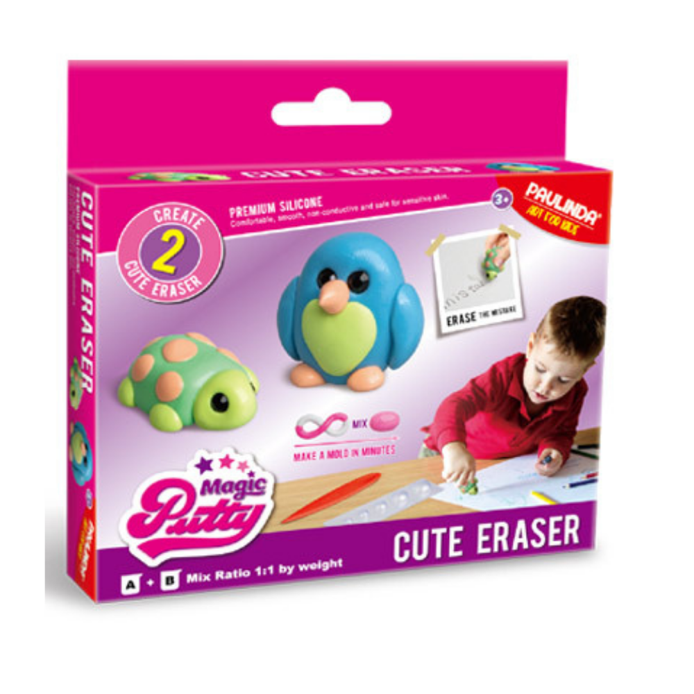 Paulinda Magic Putty: Create 2 Cute Erasers