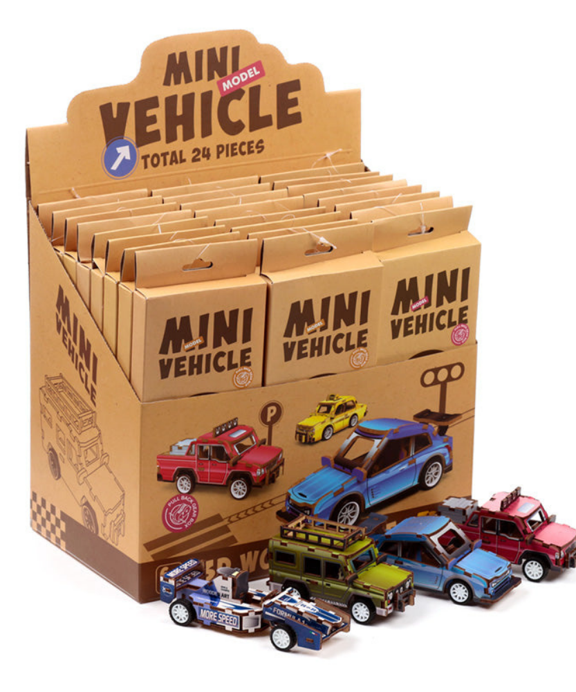 PlayfulMario Mini Vehicle Model Ambulance 3D Wood Puzzle