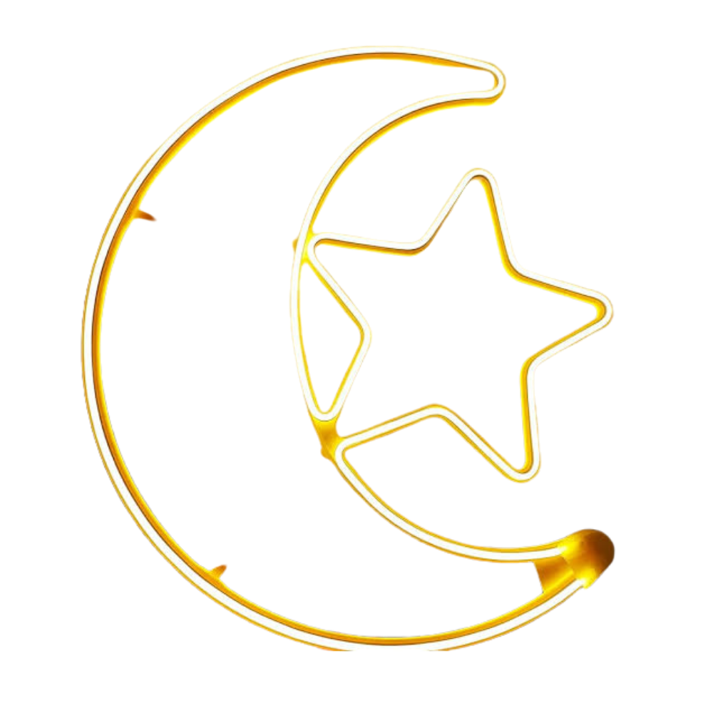 Hilal And Star Led Light