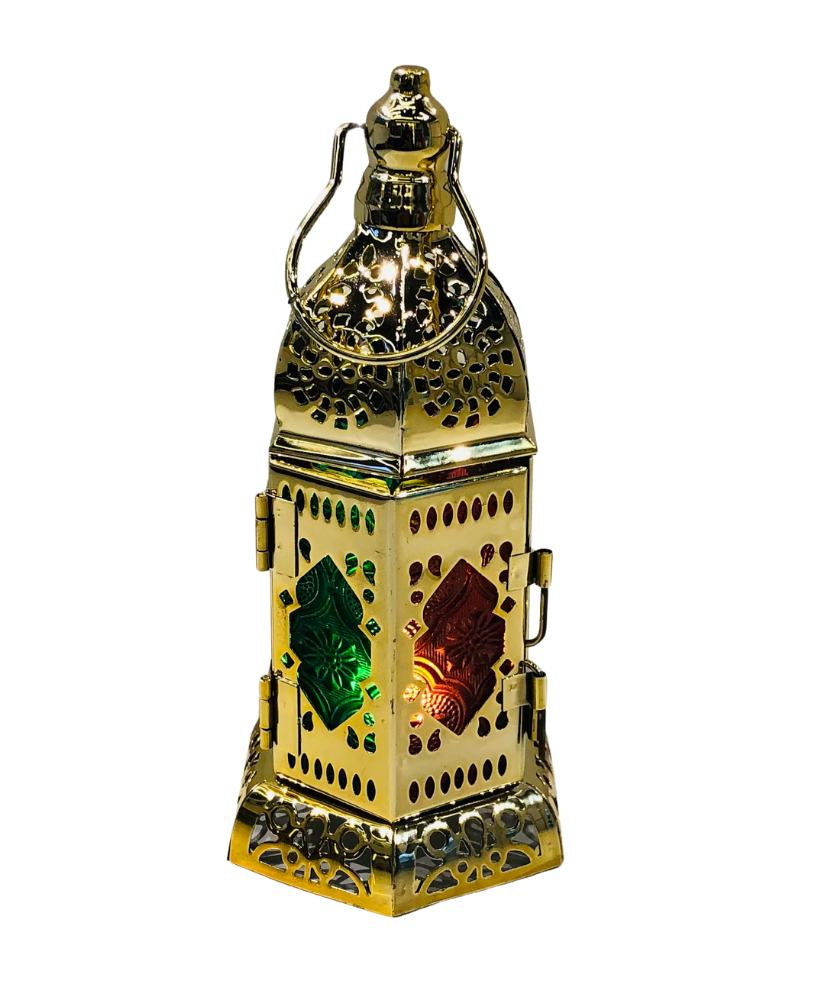 Ornate Golden LED Lantern