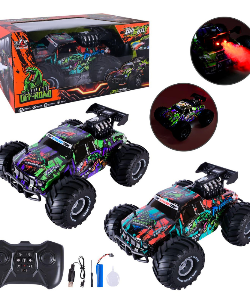 Brightly Off-Road Lighting Monster Truck with 2.4G Remote Control