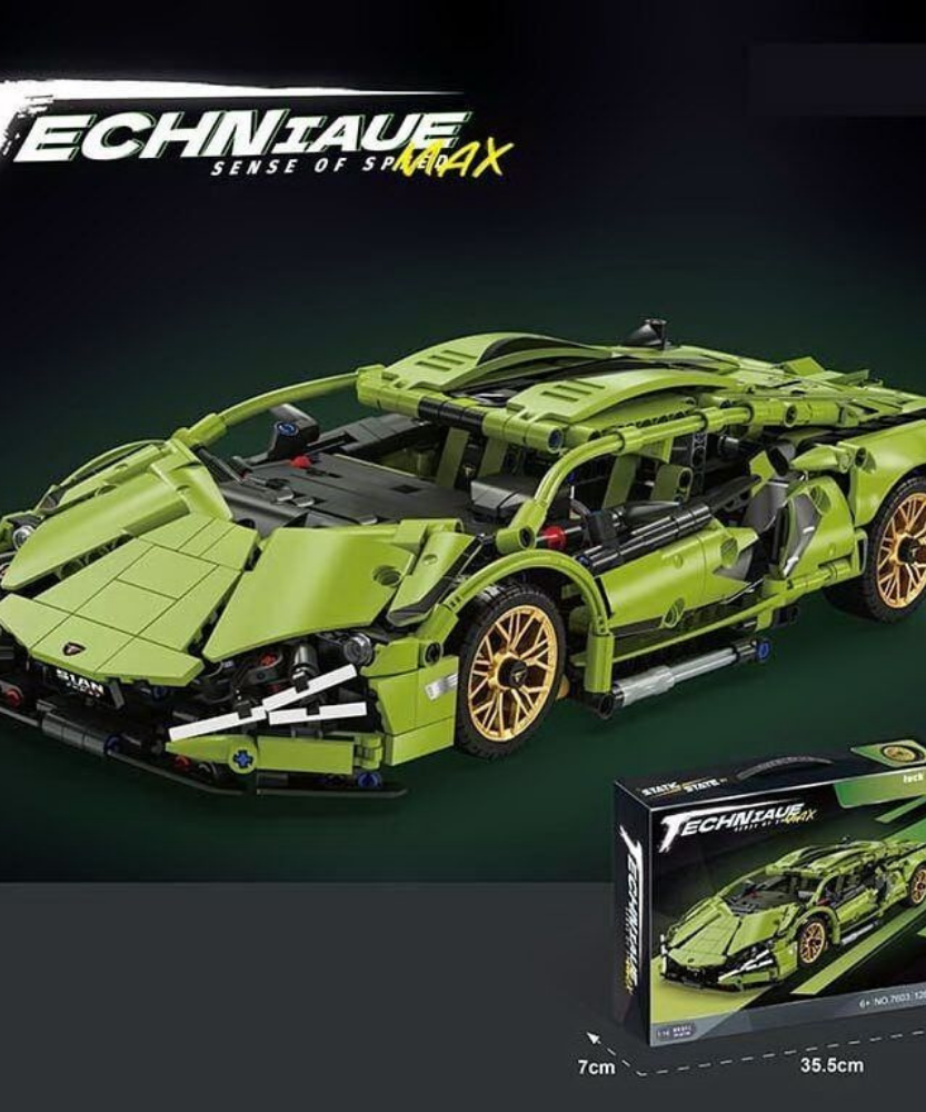 ECHN IAUE Sense Of Speed lamborghini sian  Lego 1280 PCS
