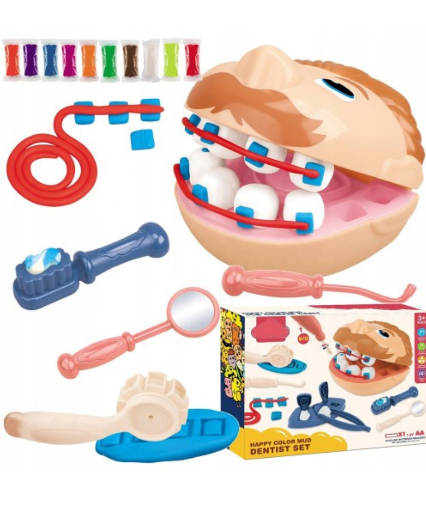 Magic Dough Happy Color Mud Dentist Set