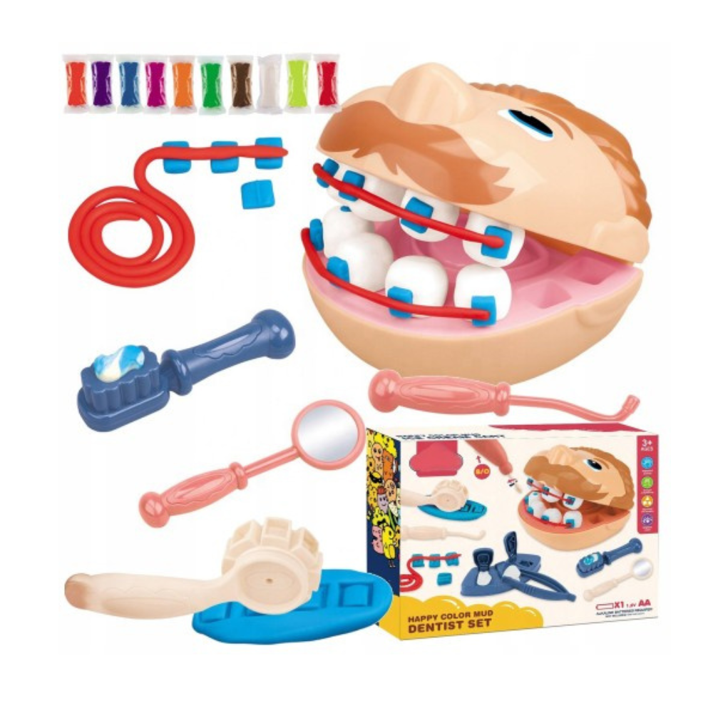 Magic Dough Happy Color Mud Dentist Set