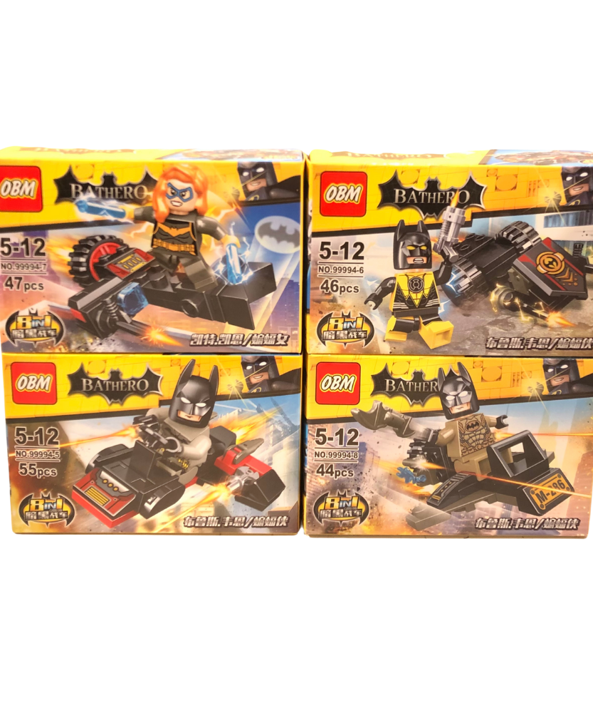 OBM BATHERO Minifigure & Vehicle Building Blocks Collection