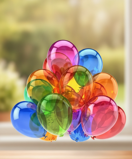 1 pcs Colorful Crystal Party Balloons, 25.4cm Rainbow Party Latex Balloons