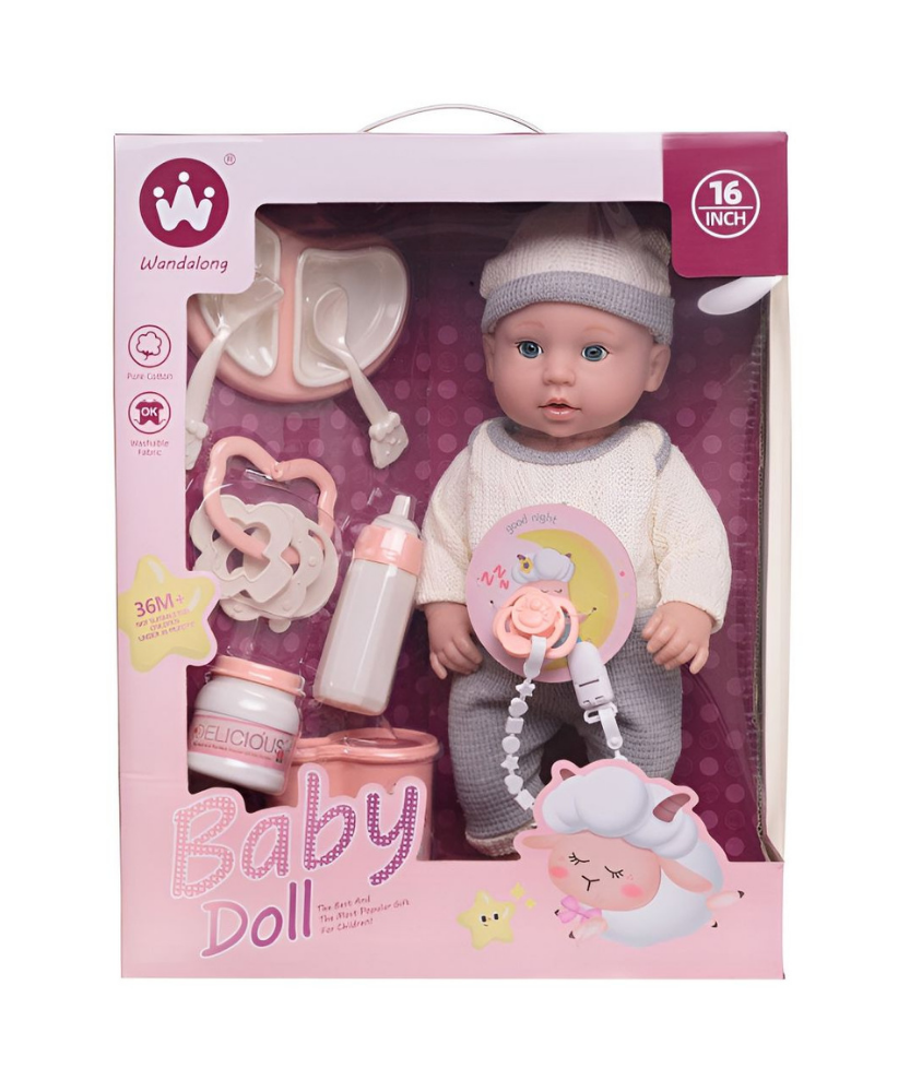 Wandalong Baby Doll Baby Imitation Toy
