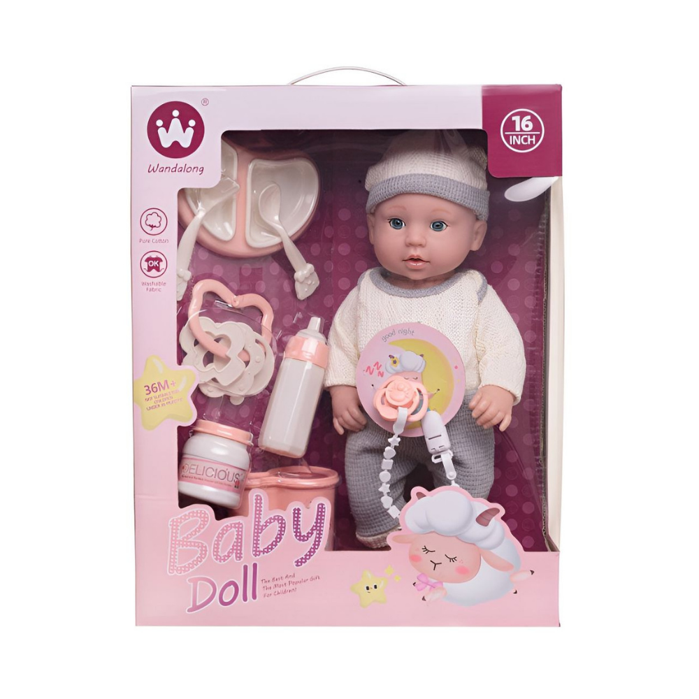 Wandalong Baby Doll Baby Imitation Toy