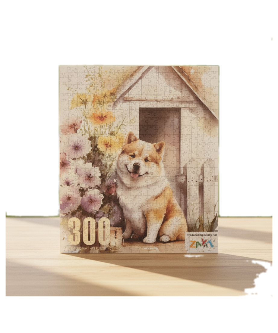 300 Piece Art Puzzle - Happy Dog by Doghouse (Silky Touch)