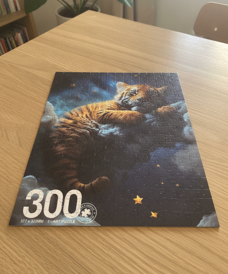 300 Piece Art Puzzle: Sleeping Tiger Dream