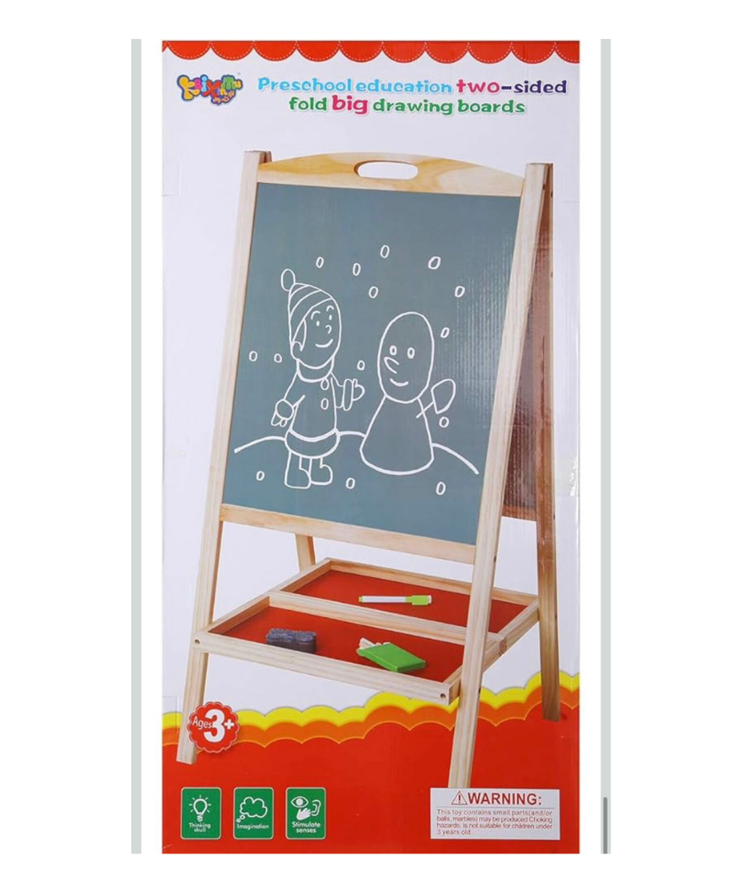 Pre School Education Two-Sided Fold Big Drawing Boards