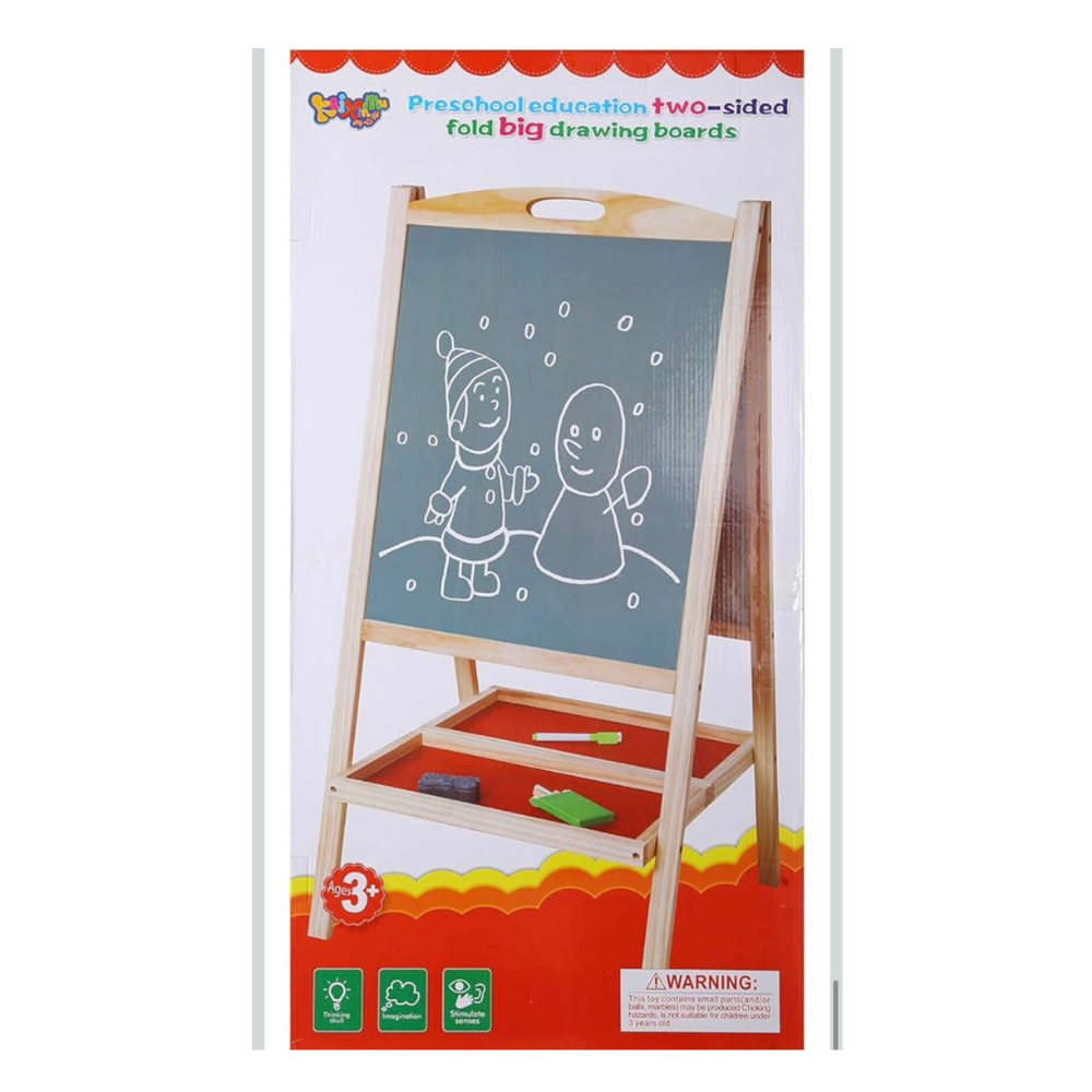 Pre School Education Two-Sided Fold Big Drawing Boards
