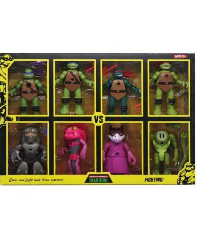 Brave and Fearless Warrior VS Fighting! 8-Pack Action Figure Set