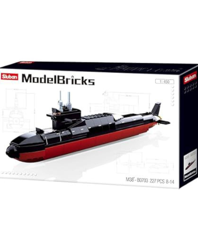 Model Bricks Submarine Lego 227 PCS