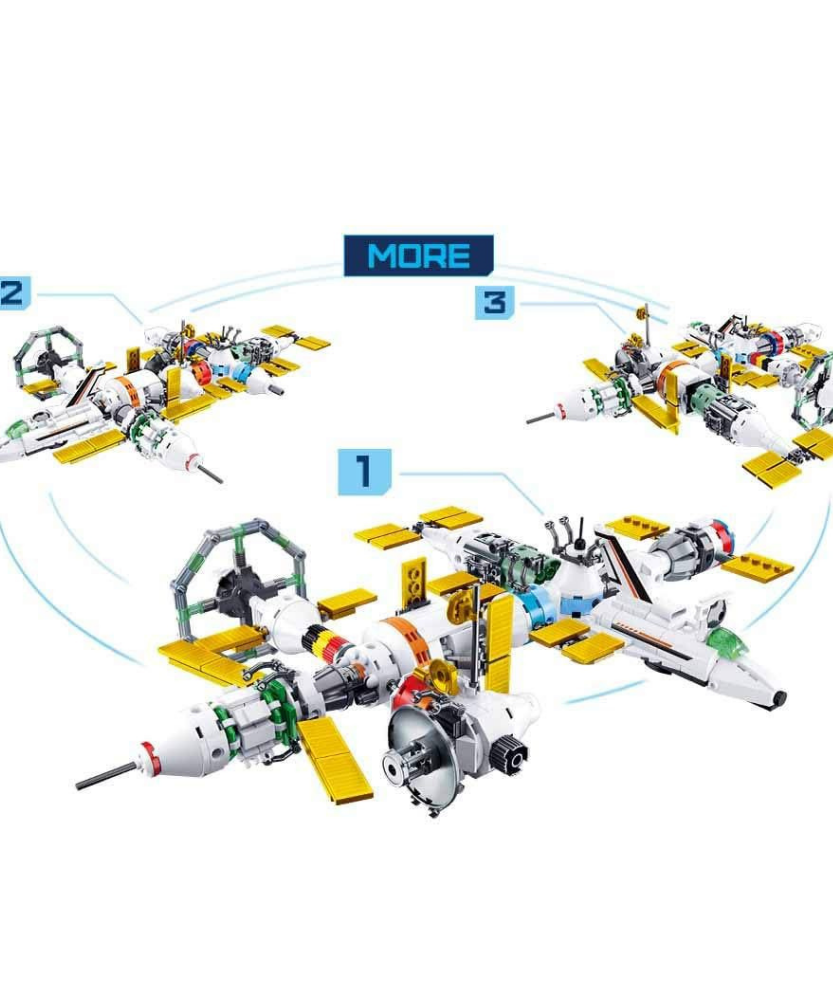 Space Station 8 Into 1 512 PCS