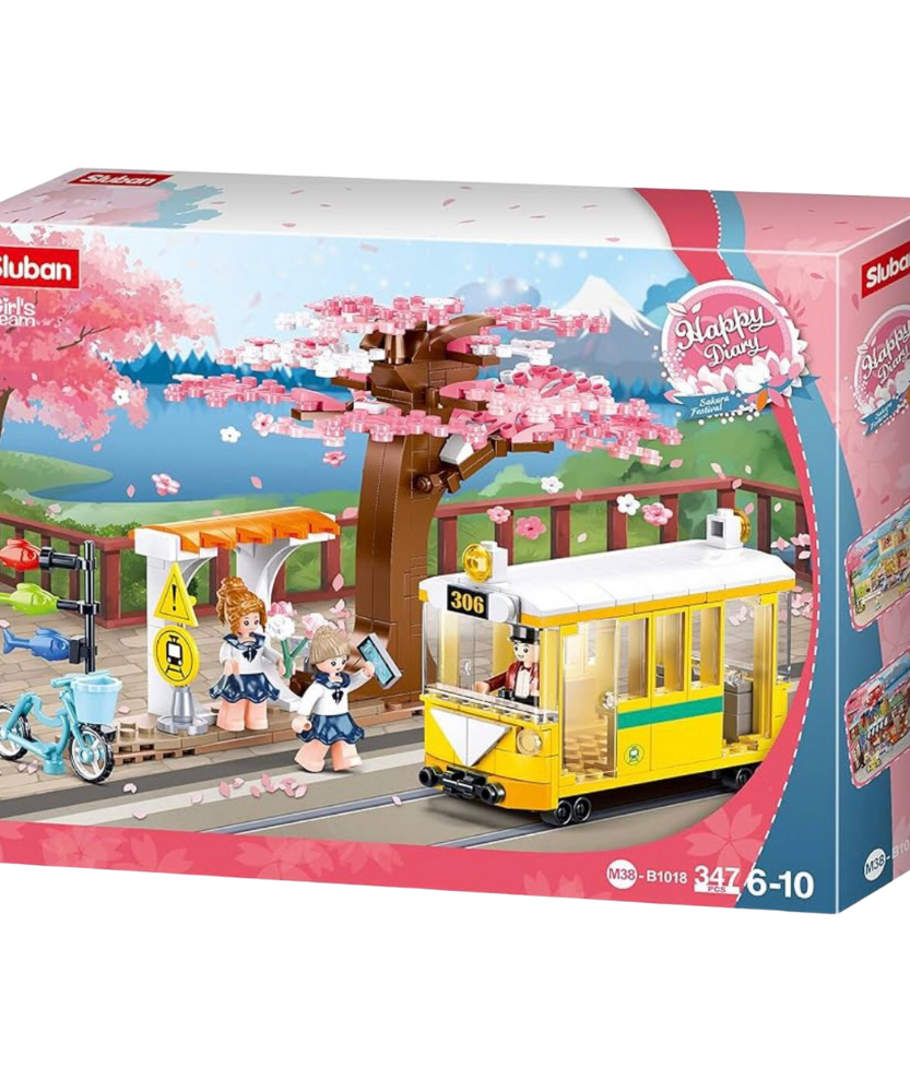 Happy Diary Sakura Festival 306 Downtown Tram 347 PCS Lego