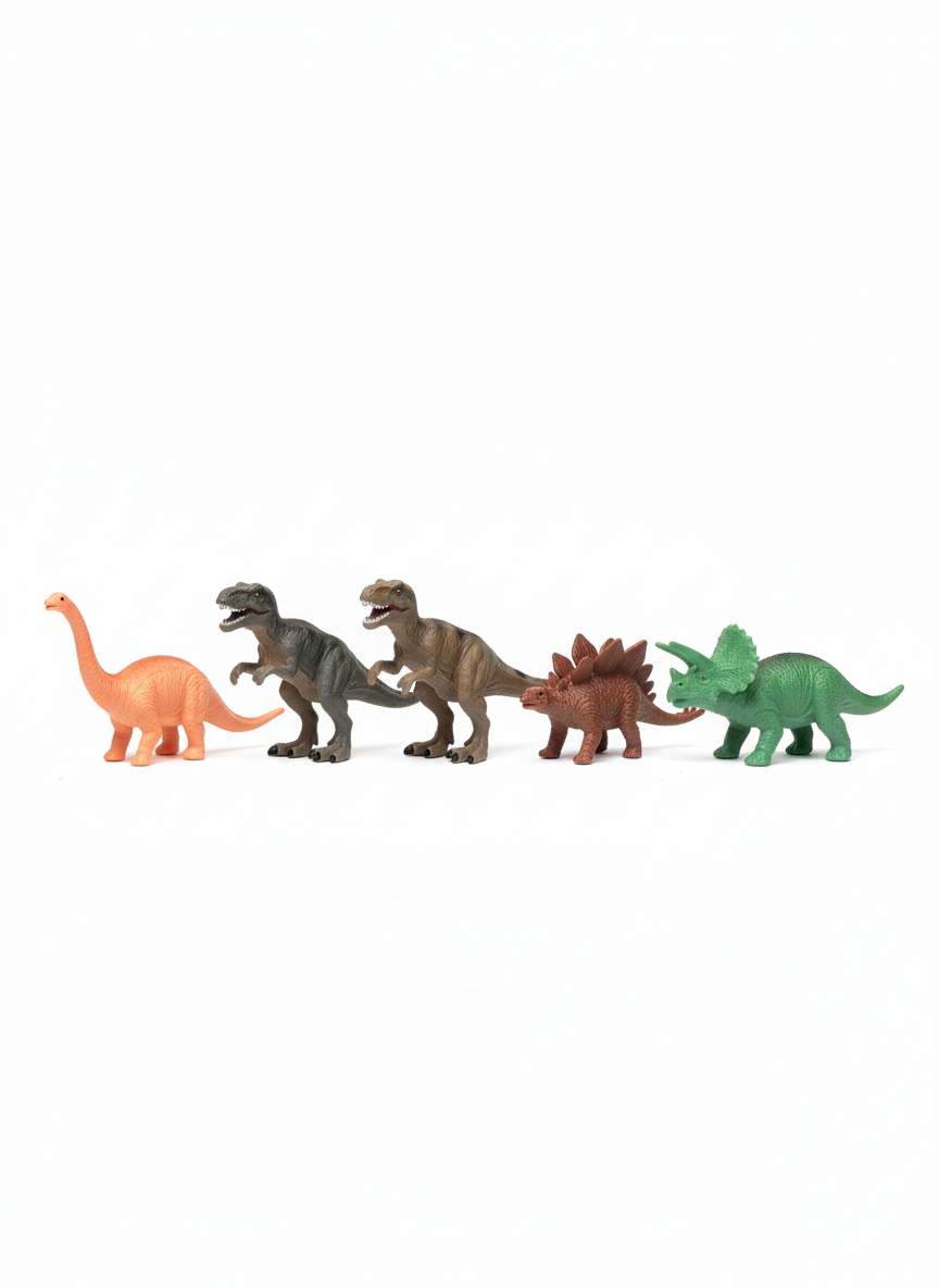 5 Piece Simulation Mini Dinosaur Set