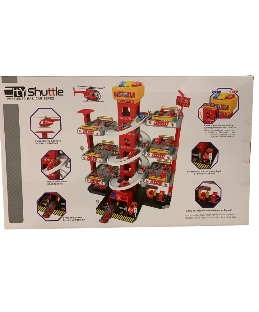 Fire Parking Lot City Shuttle Assembled Rail Car Series 90 PCS