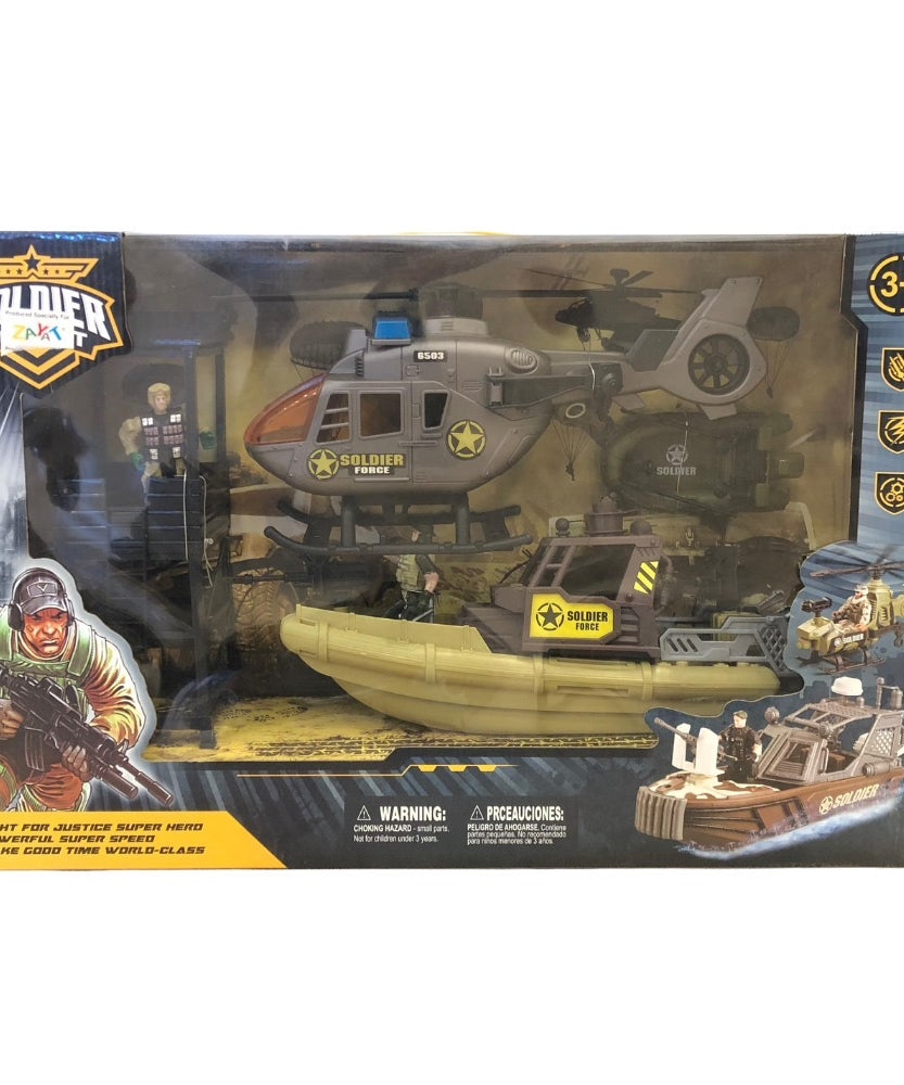 Soldier Combat With Silver Plane 6503
