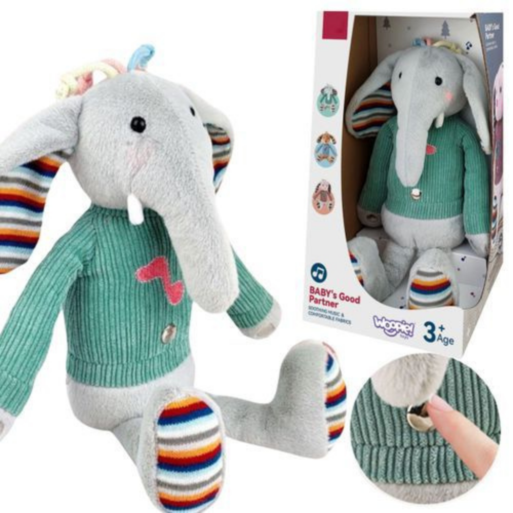 Elephant Babys Good Partner Soothing Music And Comfortable Fabrics