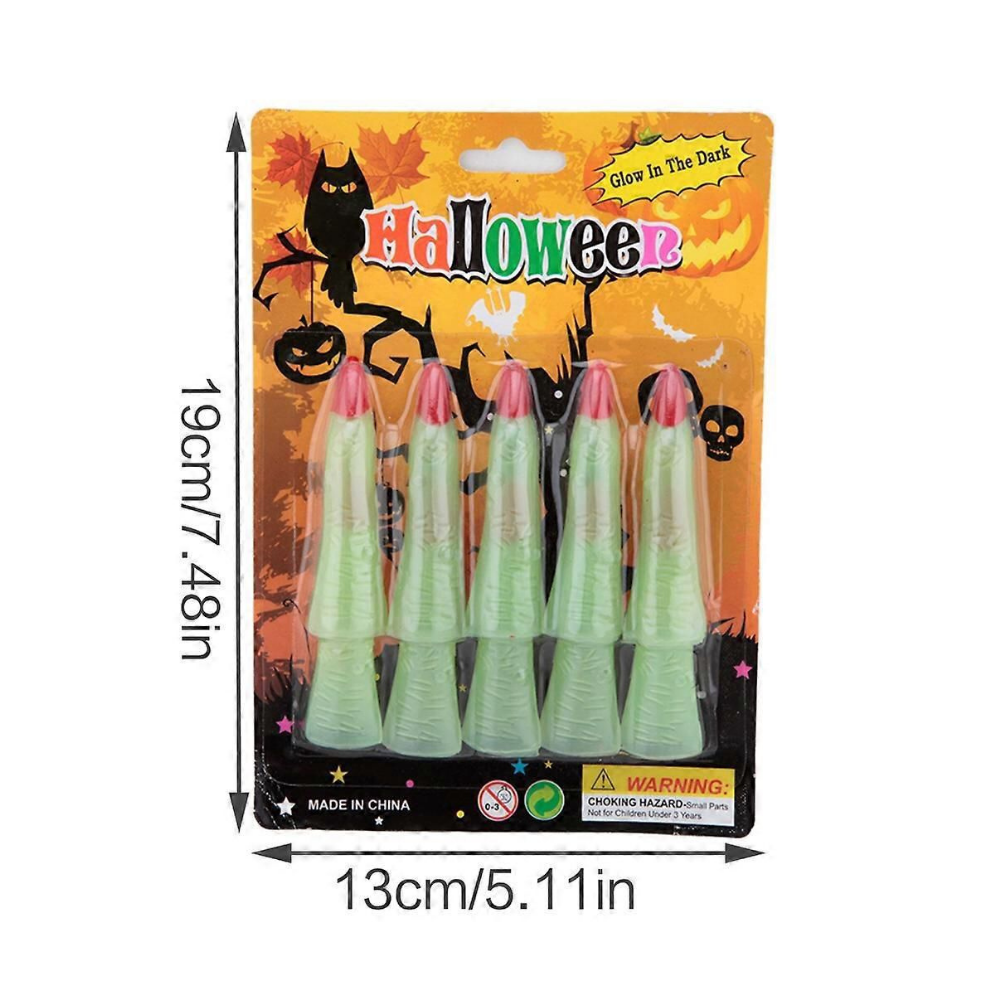 Horror Halloween Fingers  Glow In The Dark