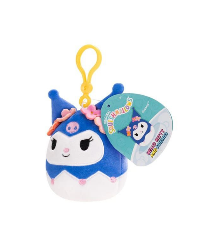 Jazwares Squishmallows - Clip-On Cartoon Animation: Sanrio Soft Toy (3.5 Inch)