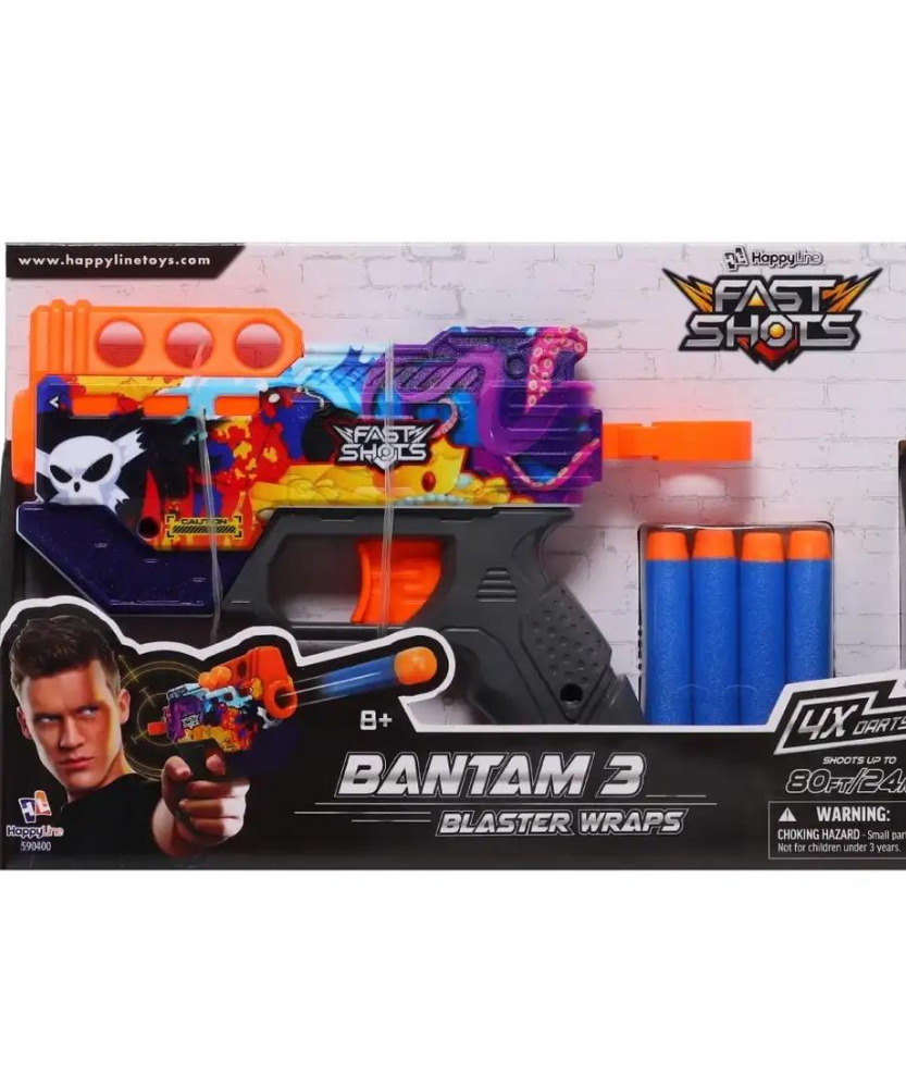 Bantam 3 Blaster Wraps 4X Darts