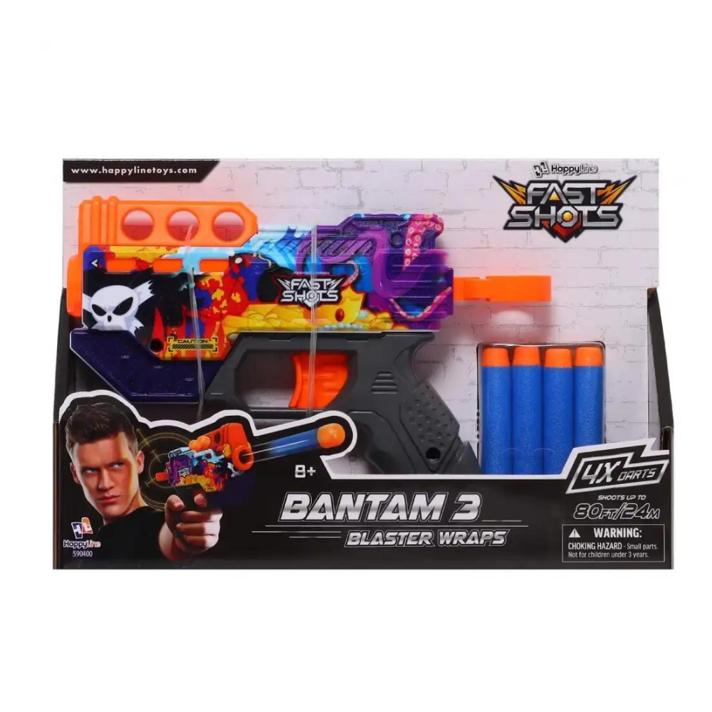 Bantam 3 Blaster Wraps 4X Darts