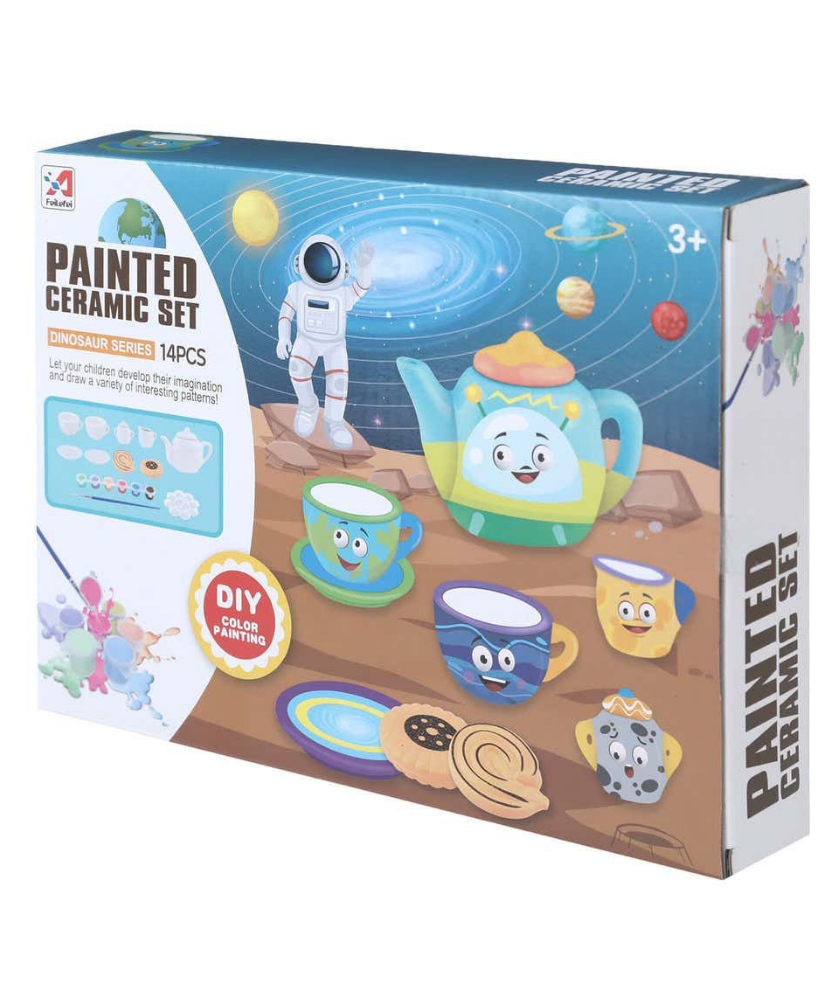 Painted Ceramic Set Space