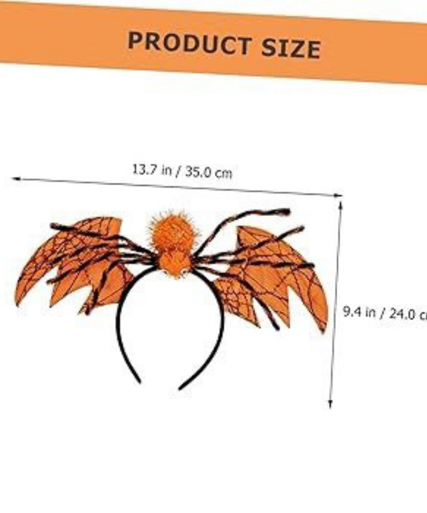 Halloween Bat Head Band