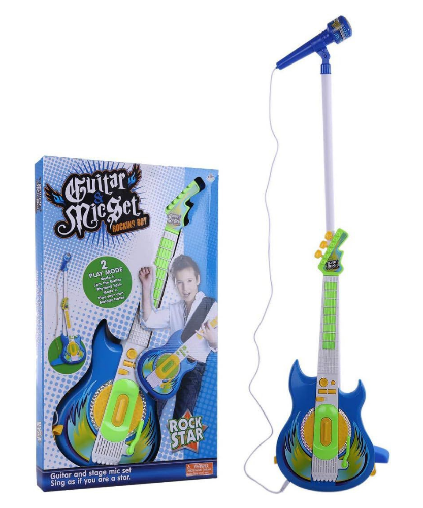 Guitar And Mic Set Rock Star