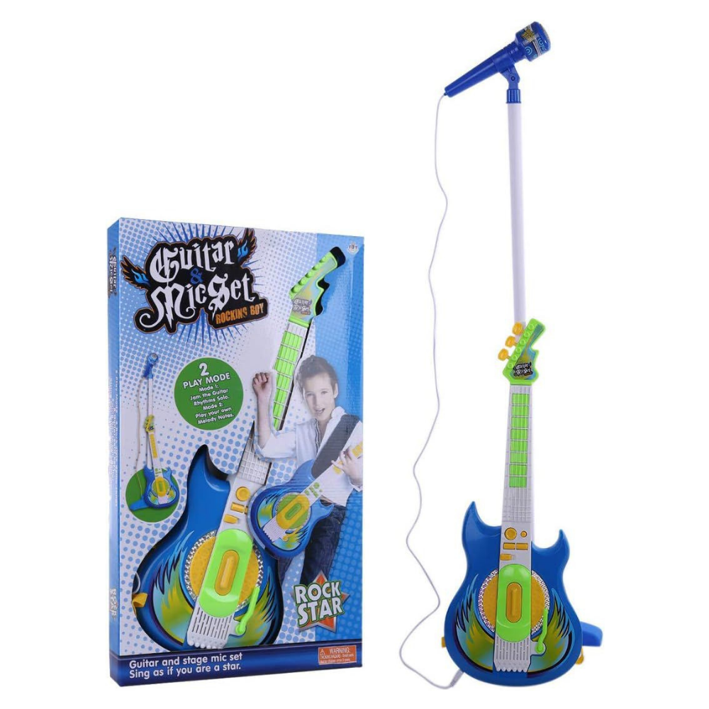 Guitar And Mic Set Rock Star