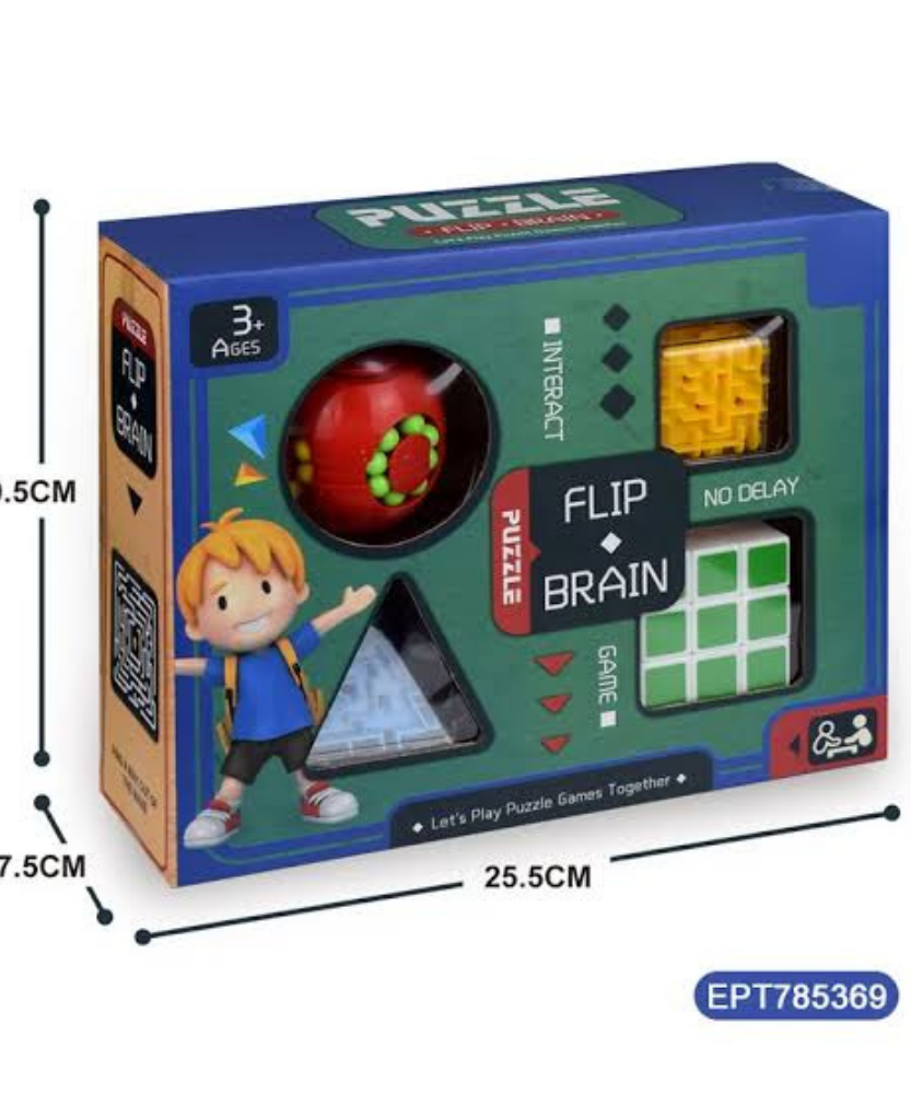 Puzzle Flip Brain Interact Game