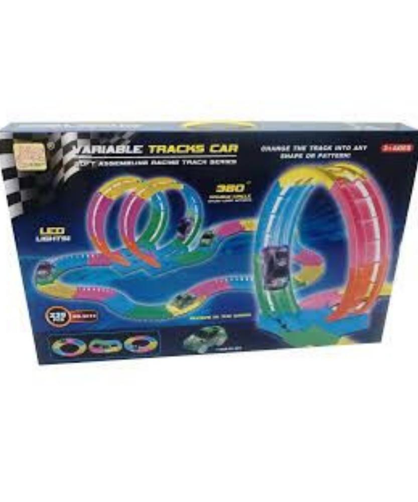 Variable Tracks Car Soft Assembling Racing Track